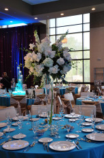 Tall Table Centerpieces by M & P Floral and Event Production